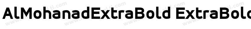 AlMohanadExtraBold ExtraBold字体转换
